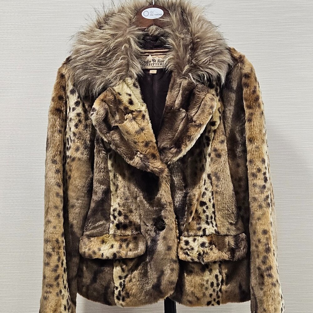 Powder River Outfitters Faux Fur Jacket Size L